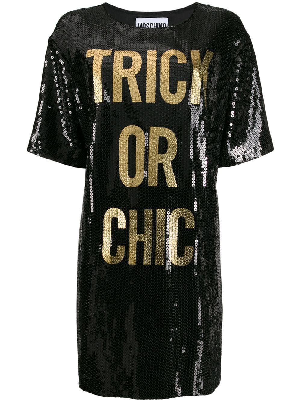 sequined T-shirt dress by MOSCHINO
