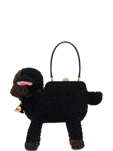 sheep-motif clutch bag by MOSCHINO