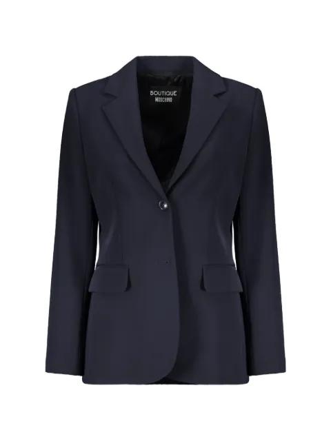 single-breasted notched-lapel blazer by MOSCHINO