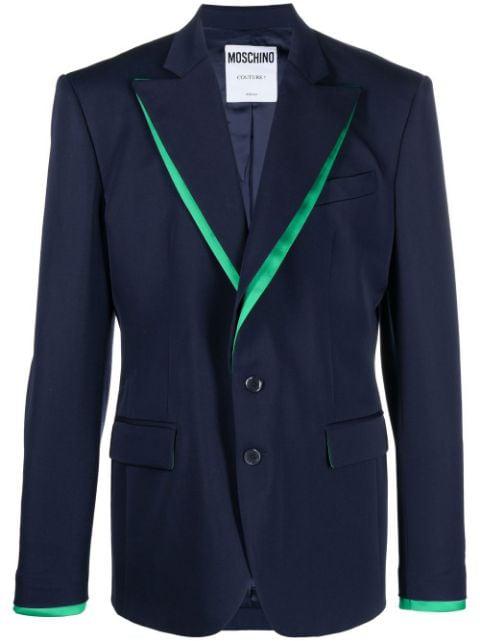 single-breasted tailored blazer by MOSCHINO