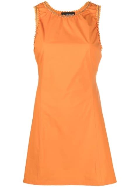 sleeveless cotton mini dress by MOSCHINO
