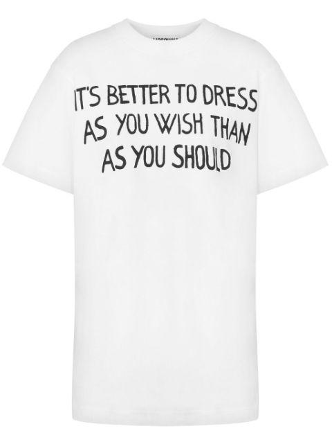 slogan-print T-shirt by MOSCHINO