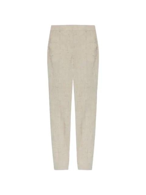 slub-texture tailored trousers by MOSCHINO