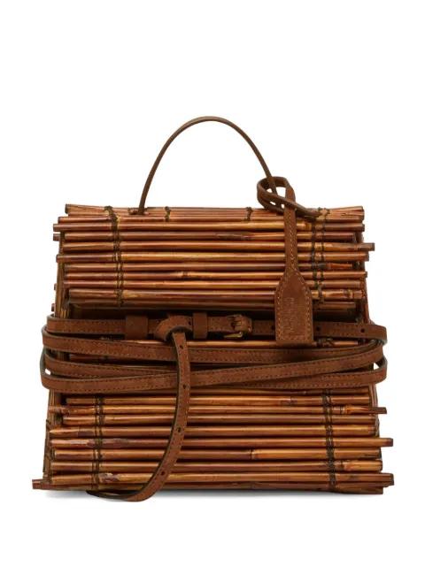 small Tie Me top-handle tote bag by MOSCHINO
