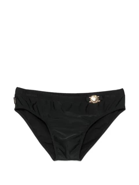 smiley-plaque swim trunks by MOSCHINO