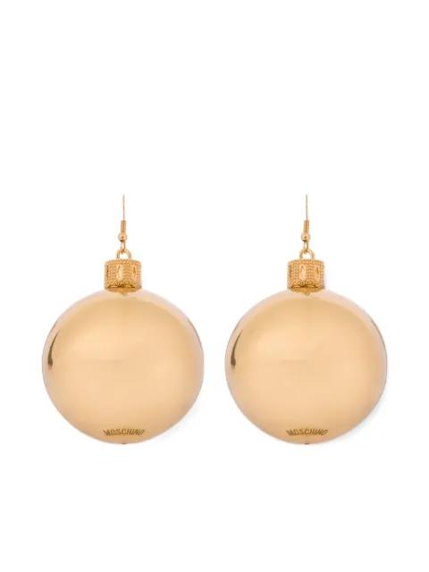 sphere-shape drop earrings by MOSCHINO