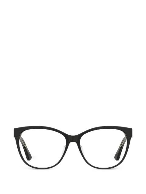 square full-rim glasses by MOSCHINO