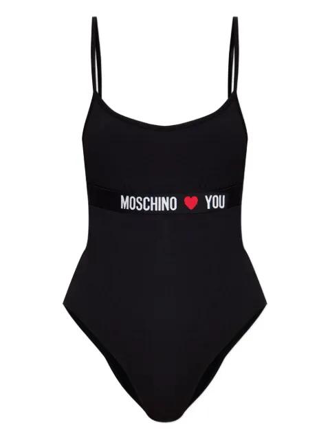 strap-detail bodysuit by MOSCHINO
