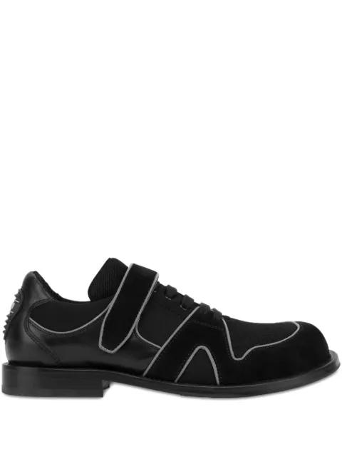 strap-detailed lace-up loafers by MOSCHINO