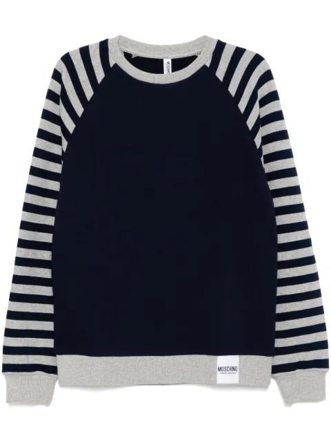 stripe detailing sweatshirt by MOSCHINO