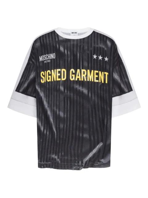 striped cotton T-shirt by MOSCHINO