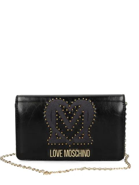 studded chain cross body bag by MOSCHINO