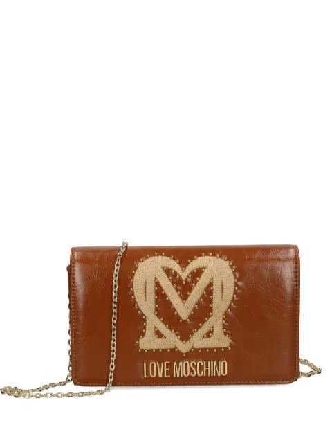 studded chain cross body bag by MOSCHINO