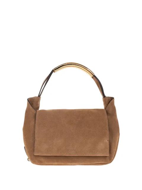 suede tote bag by MOSCHINO