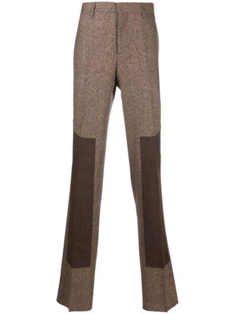 tailored-cut panelled trousers by MOSCHINO