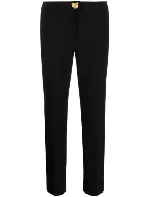 tapered side-stripe trousers by MOSCHINO