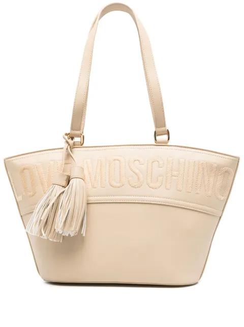 tassel-detail tote bag by MOSCHINO