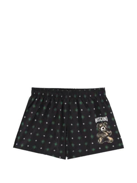 teddy patterned swim shorts by MOSCHINO