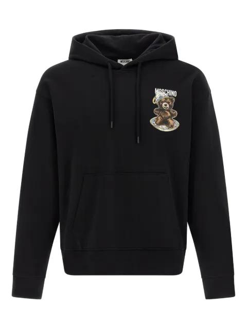 teddy-print hoodie by MOSCHINO