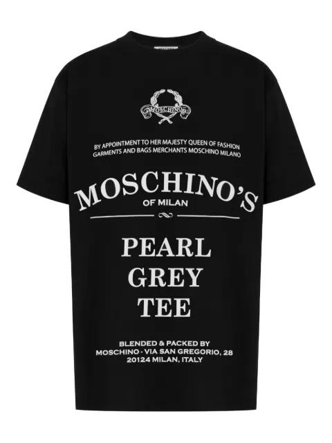 text-print T-shirt by MOSCHINO