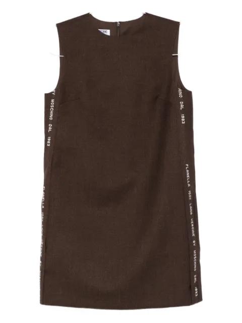 text-print dress by MOSCHINO