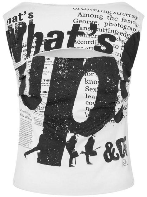 text-print top by MOSCHINO