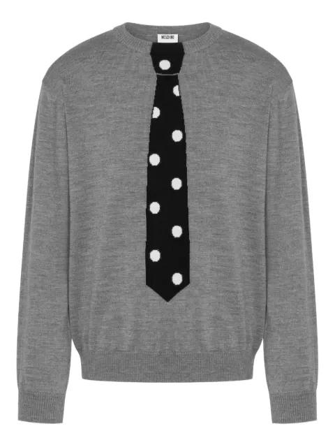 tie polka-dot sweater by MOSCHINO