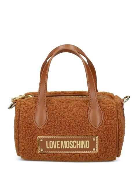 top-handle logo tote bag by MOSCHINO
