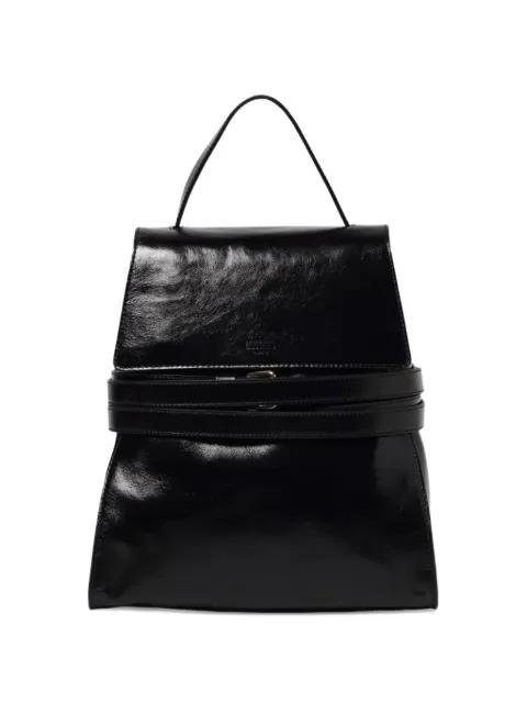 top handle strap backpack by MOSCHINO