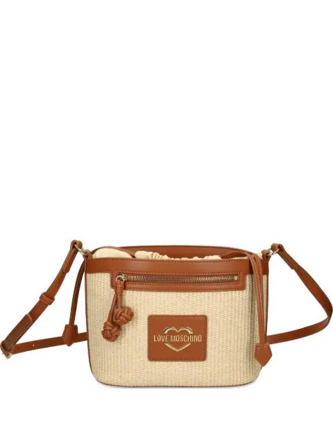 woven cross body bag by MOSCHINO