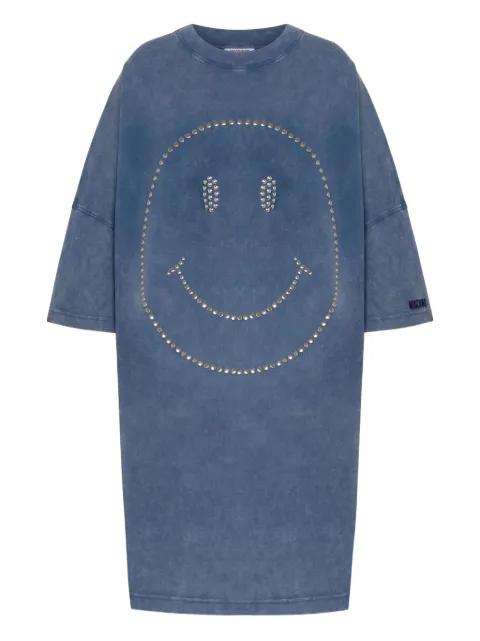 x Smiley® cotton mini dress by MOSCHINO