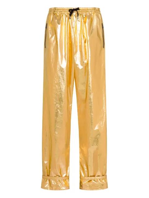 zip-detail trousers by MOSCHINO