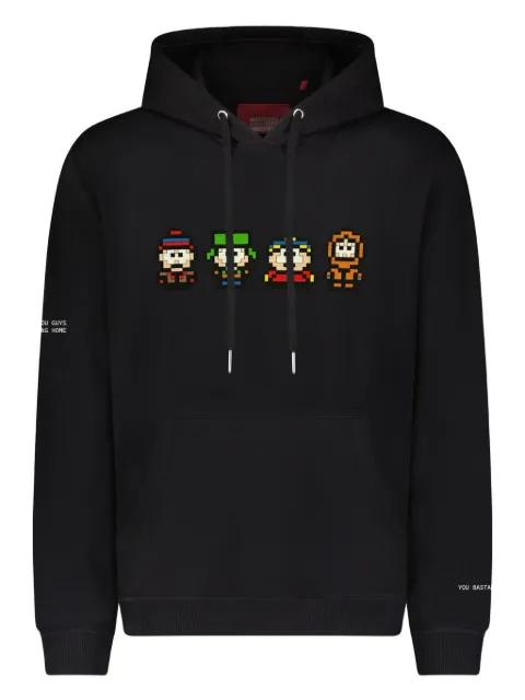 8-bit printed long-sleeve hoodie by MOSTLY HEARD RARELY SEEN