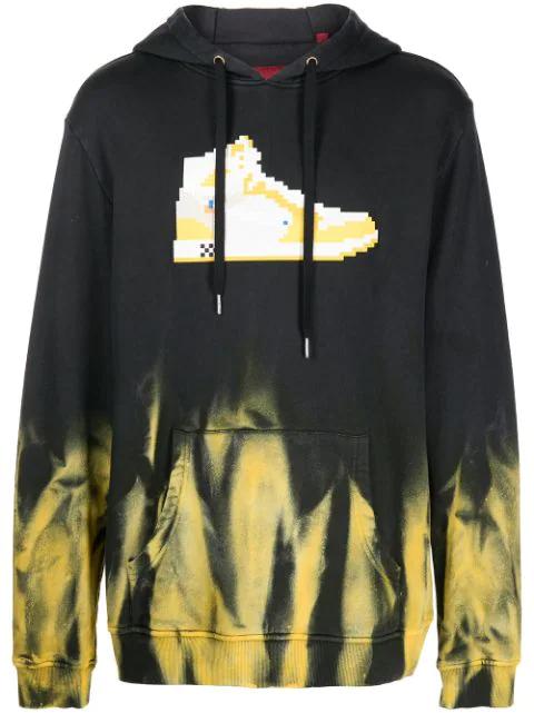 Canary tie-dye pullover hoodie by MOSTLY HEARD RARELY SEEN