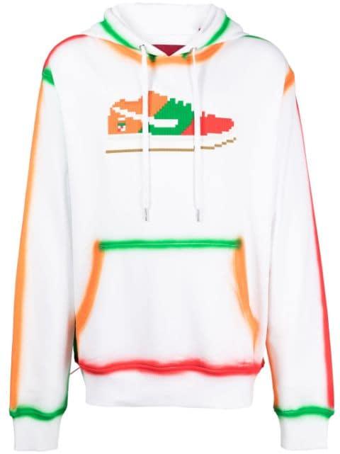Convenience Sneak graphic-print cotton hoodie by MOSTLY HEARD RARELY SEEN
