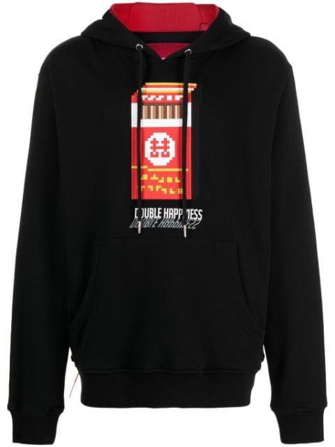 Double Happiness cotton hoodie by MOSTLY HEARD RARELY SEEN