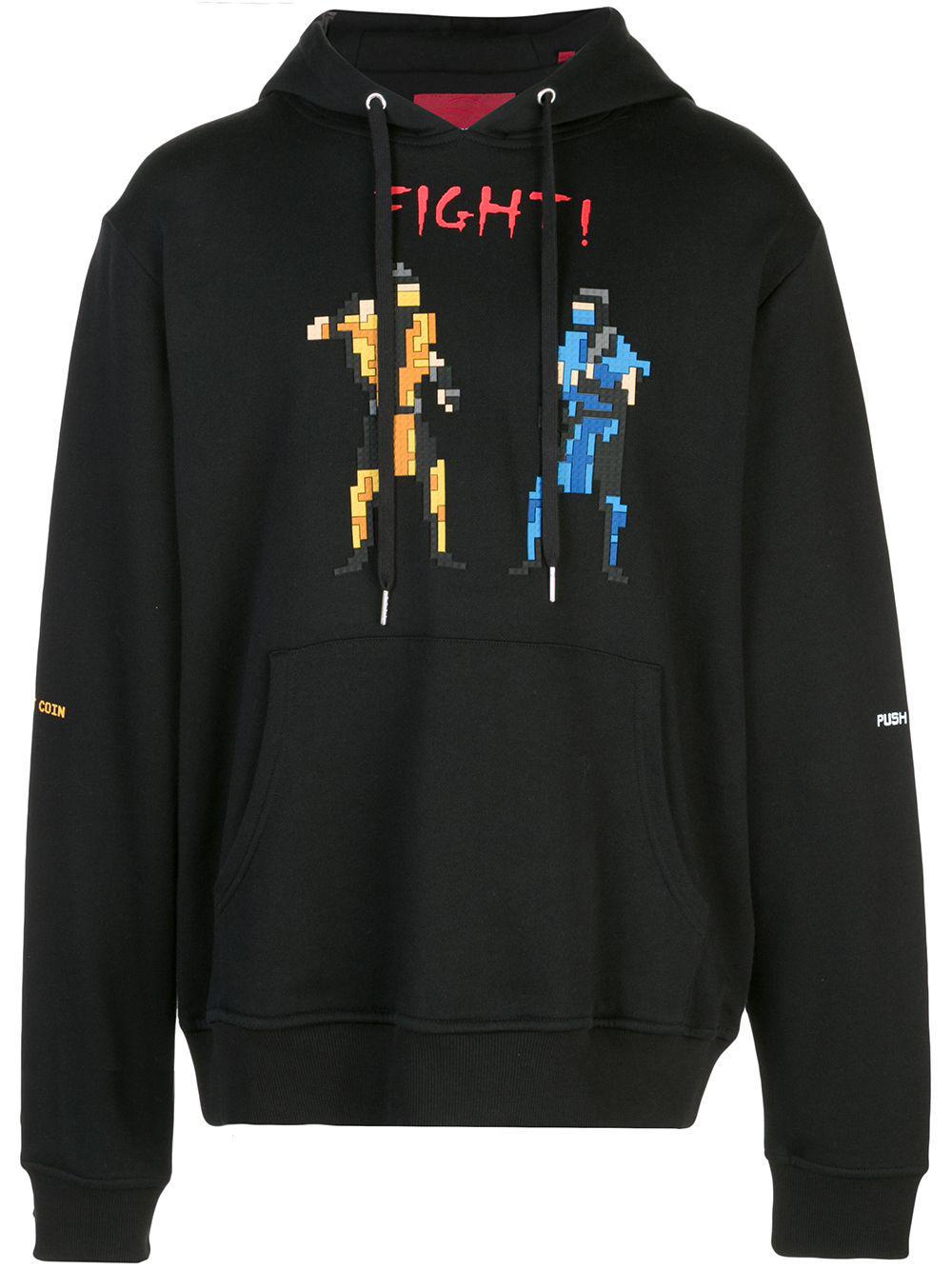 Fight! pixelated hoodie by MOSTLY HEARD RARELY SEEN