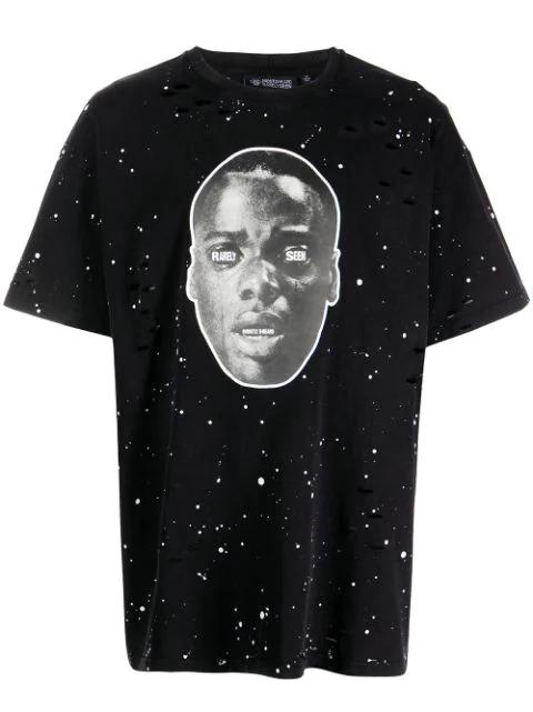 Ge Out paint-splatter T-shirt by MOSTLY HEARD RARELY SEEN