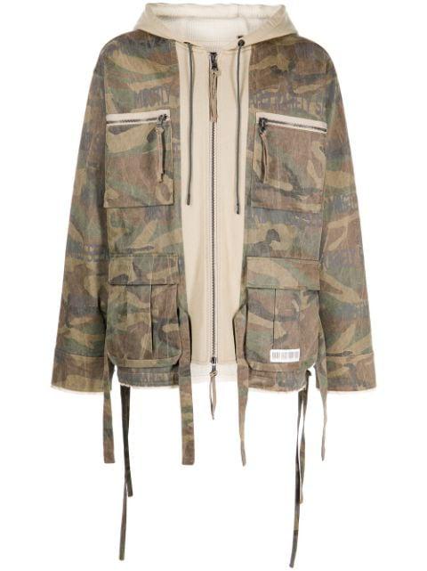 M65 camouflage zip hybrid jacket by MOSTLY HEARD RARELY SEEN