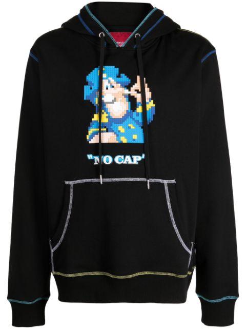 No Cap graphic-print cotton hoodie by MOSTLY HEARD RARELY SEEN
