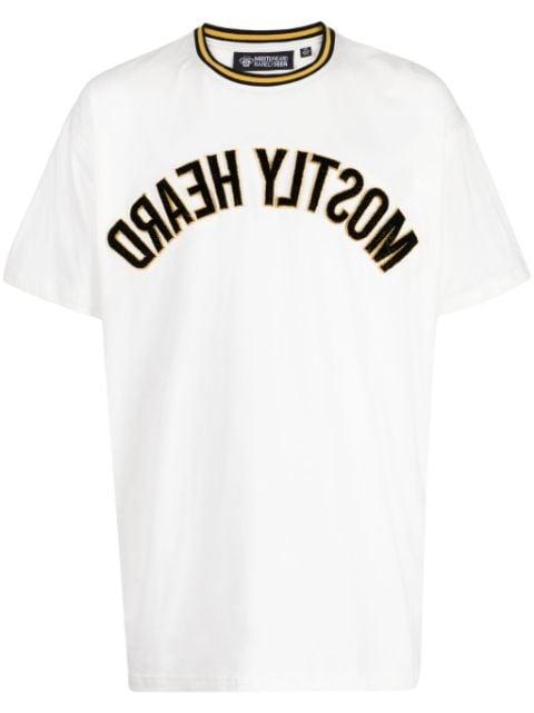 Reflected logo-appliqué T-shirt by MOSTLY HEARD RARELY SEEN