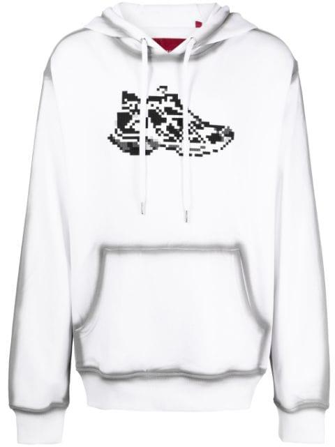 Runner graphic-print cotton hoodie by MOSTLY HEARD RARELY SEEN
