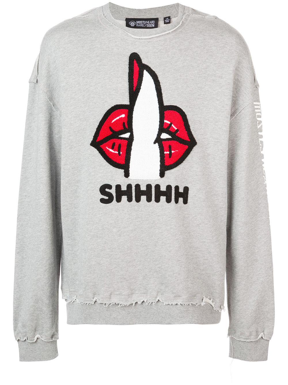 Shh sweatshirt by MOSTLY HEARD RARELY SEEN