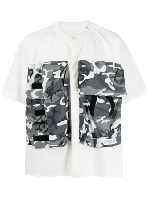 Tactical panelled T-shirt by MOSTLY HEARD RARELY SEEN