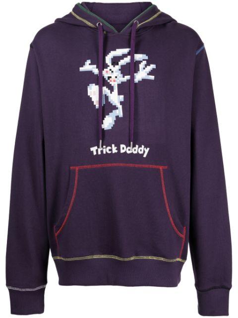 Trick Daddy graphic-print cotton hoodie by MOSTLY HEARD RARELY SEEN