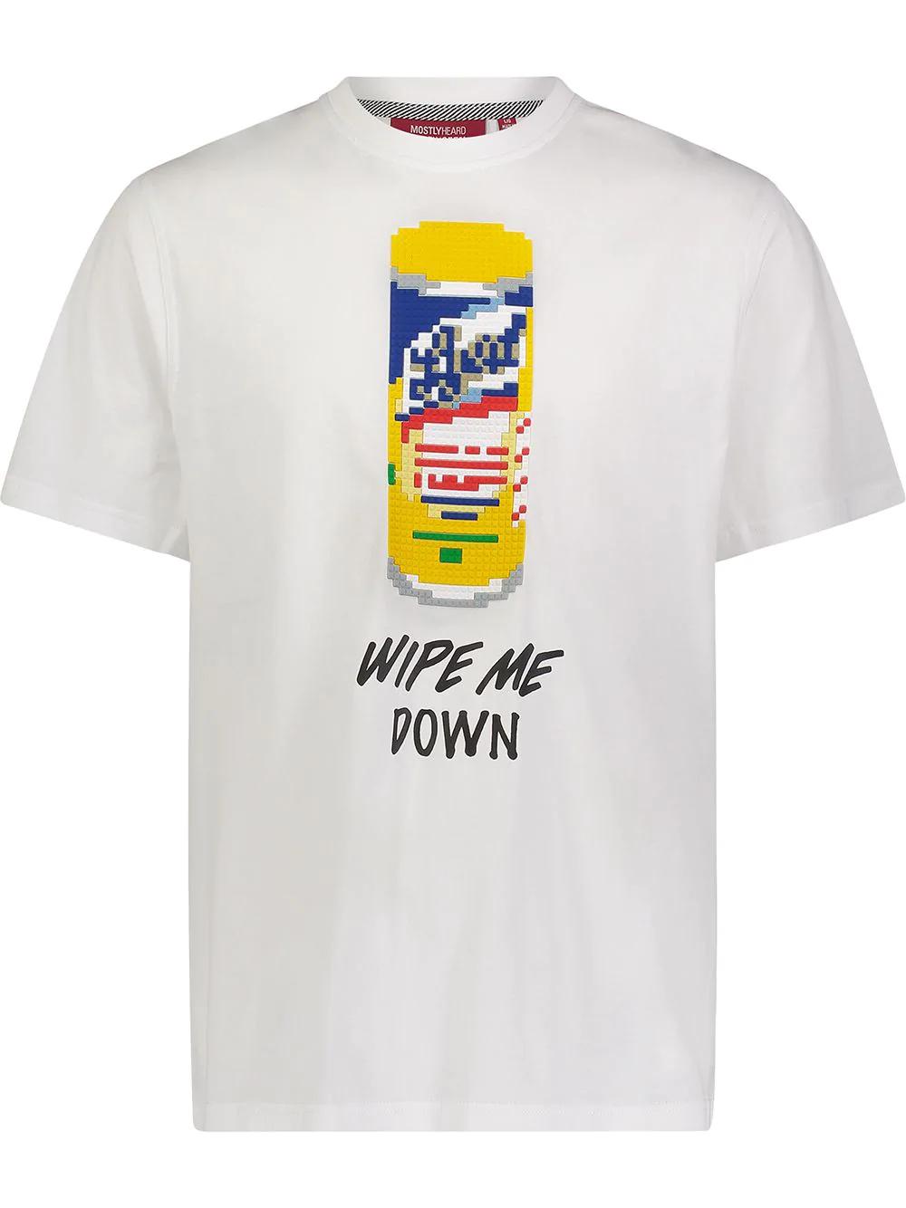 Wipes cotton T-shirt by MOSTLY HEARD RARELY SEEN