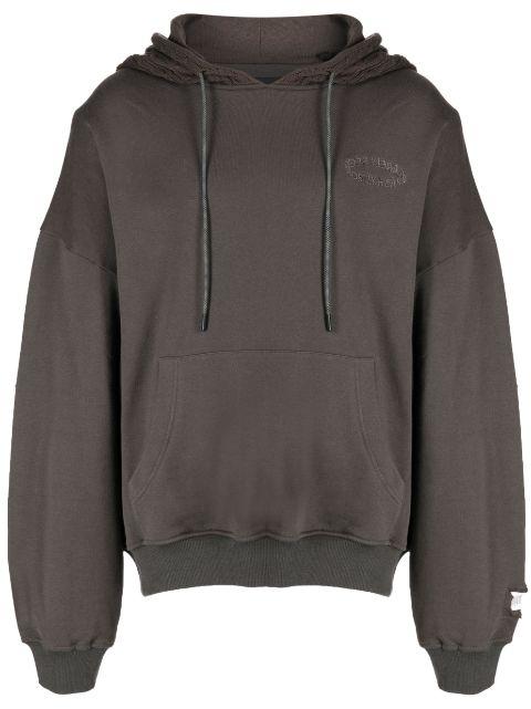cable-knit cotton hoodie by MOSTLY HEARD RARELY SEEN