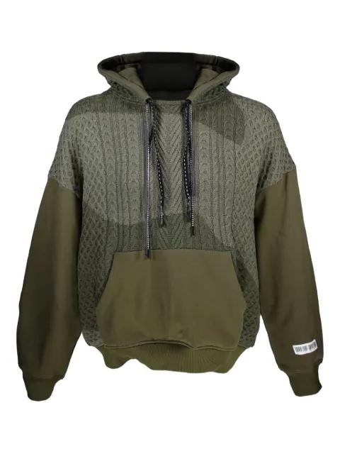 cable-knit hoodie by MOSTLY HEARD RARELY SEEN