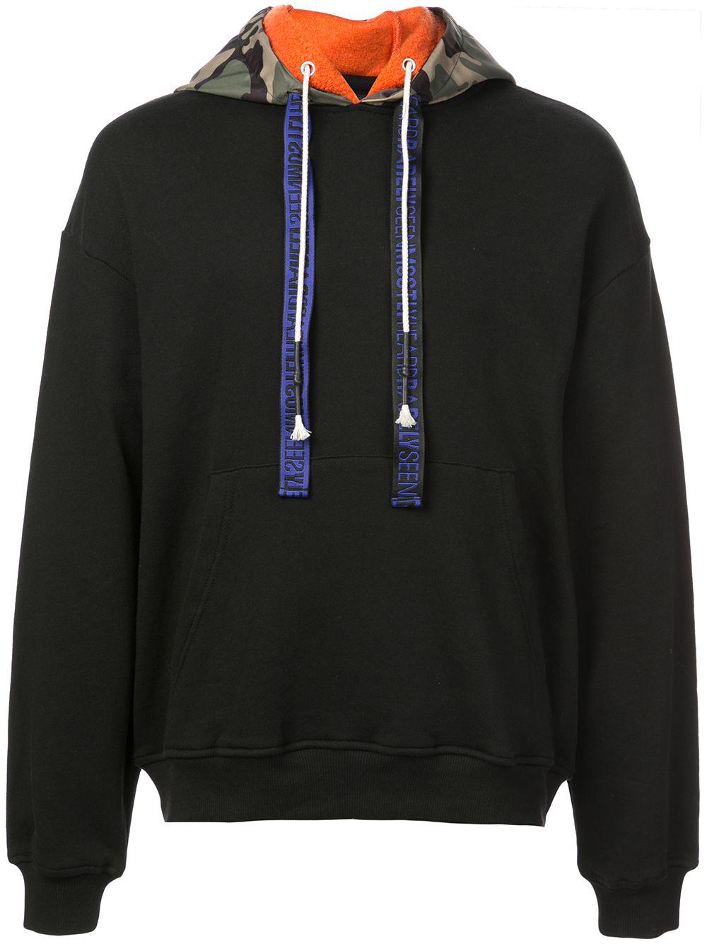 camouflage detail hoodie by MOSTLY HEARD RARELY SEEN