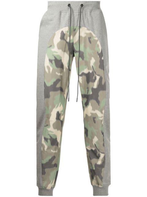 camouflage-panel track pants by MOSTLY HEARD RARELY SEEN